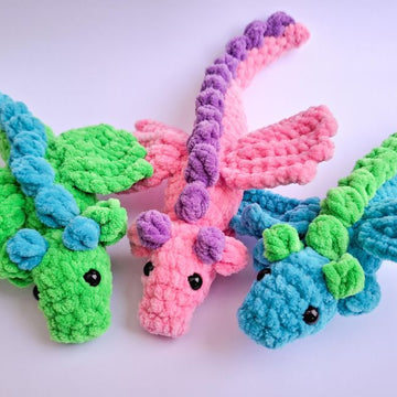 Crochet Dragon low sew pattern