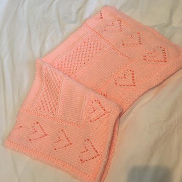 Heart Border Blanket