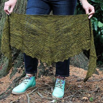 Mossy Bark Shawlette