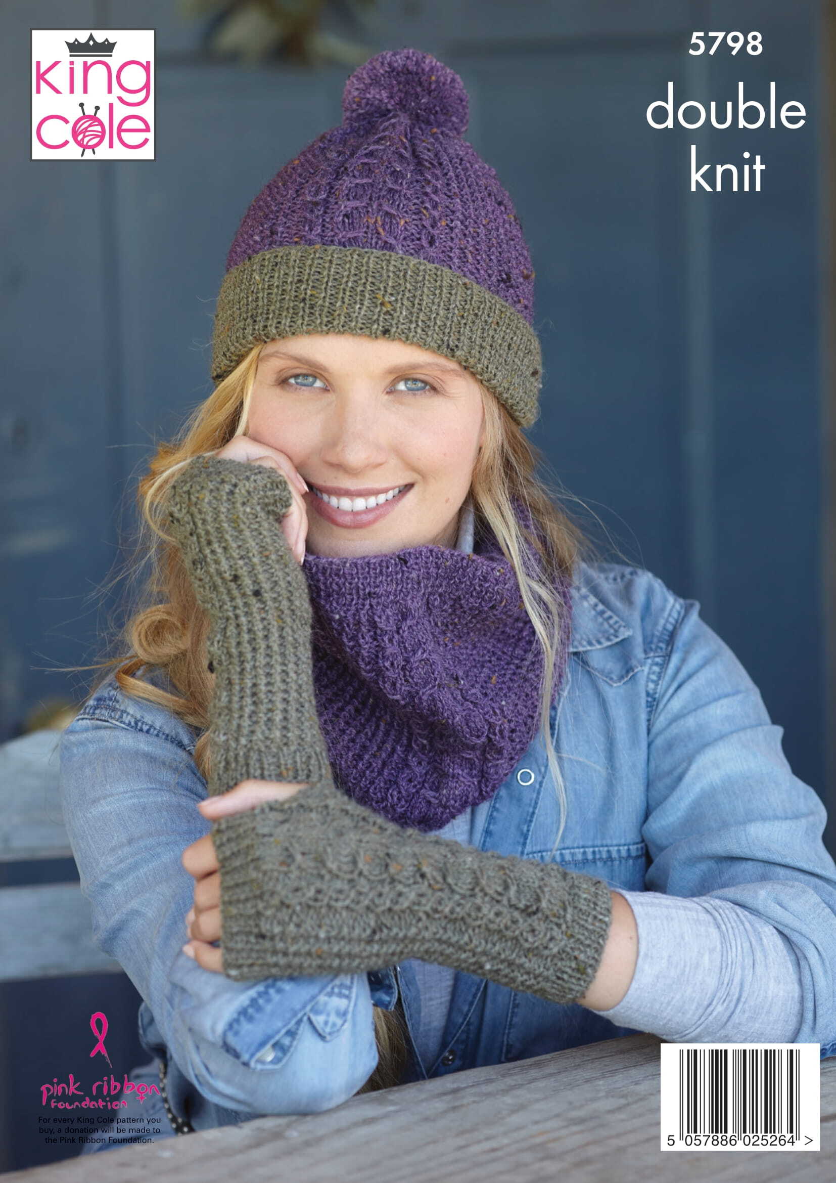 Accessories Knitted in King Cole Homespun DK - 5798 - Downloadable PDF