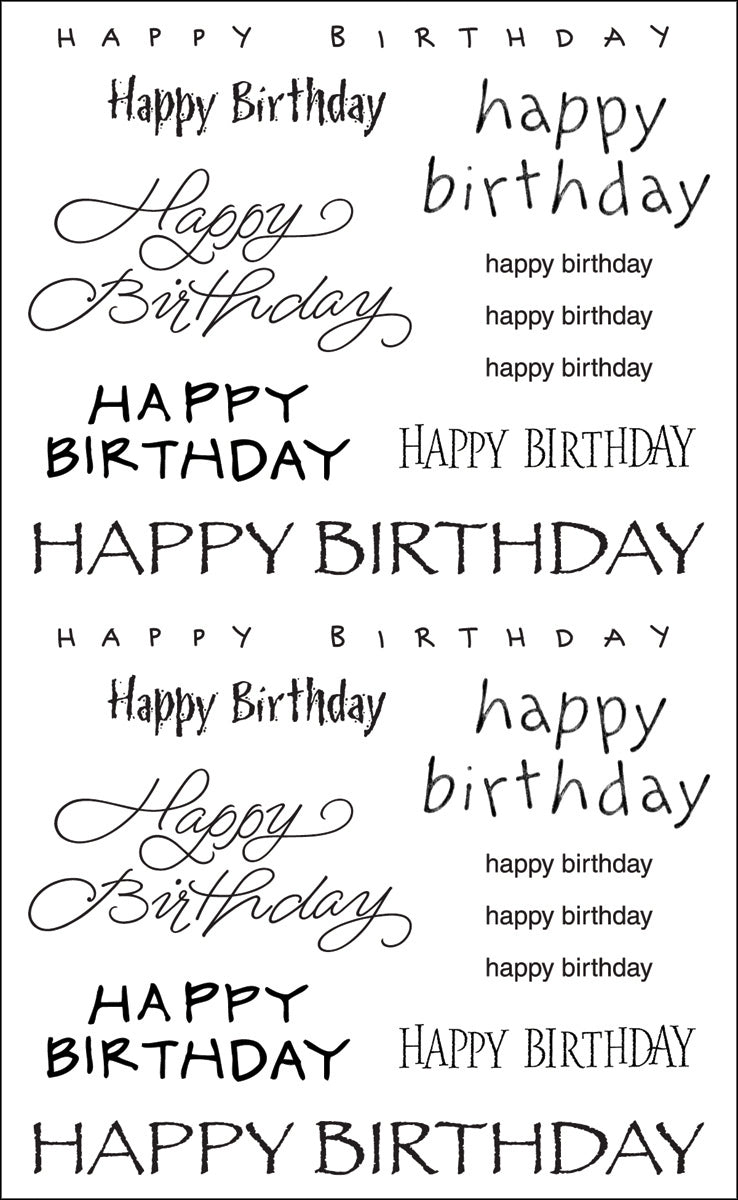 Mrs. Grossman's Stickers - Happy Birthday Captions