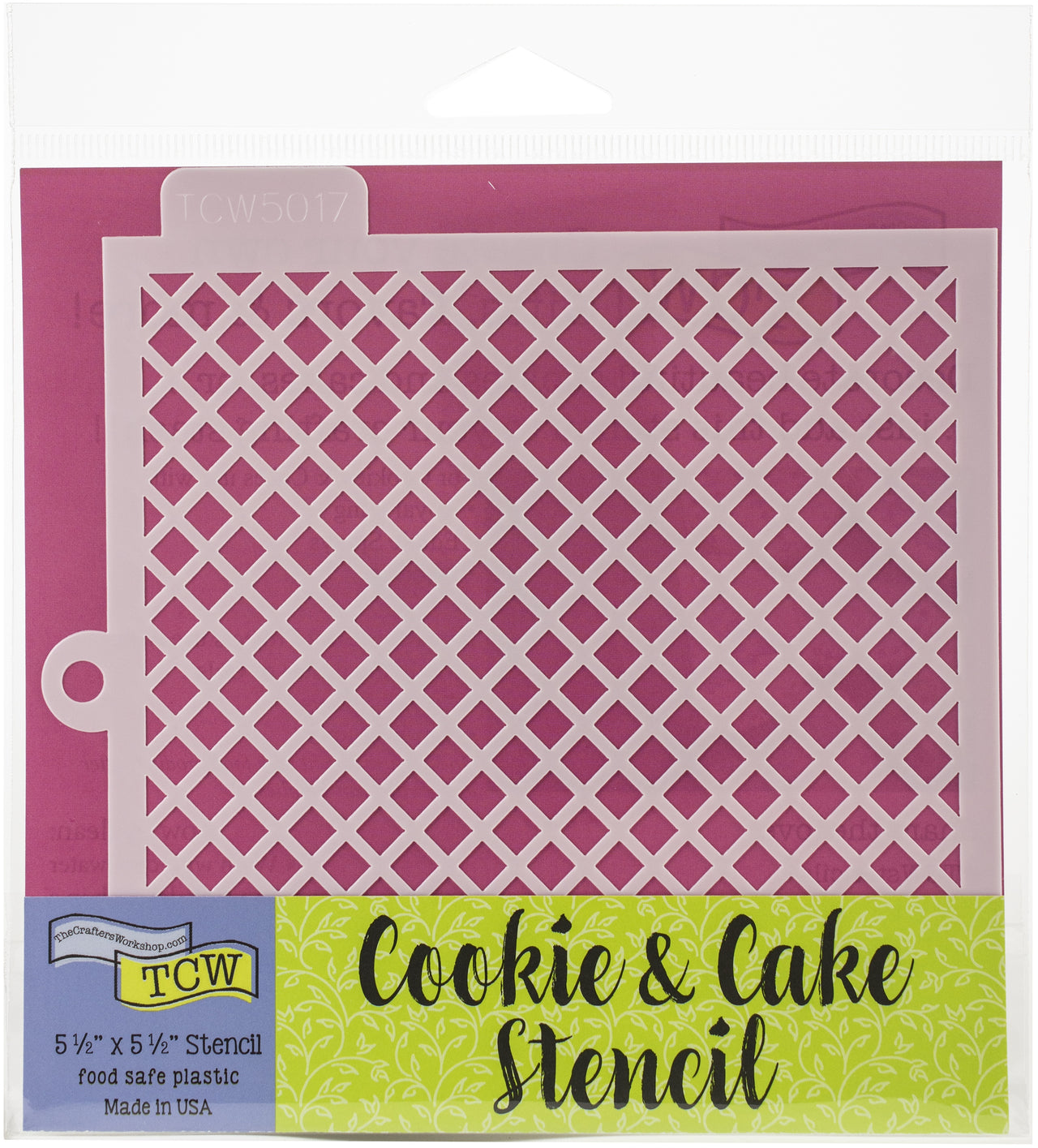 The Crafter's Workshop Crafter's Workshop Cookie & Cake Stencils 5.5"X5.5" - Lattice