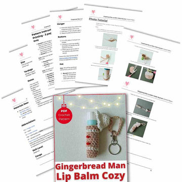 Gingerbread Man Lip Balm Cozy