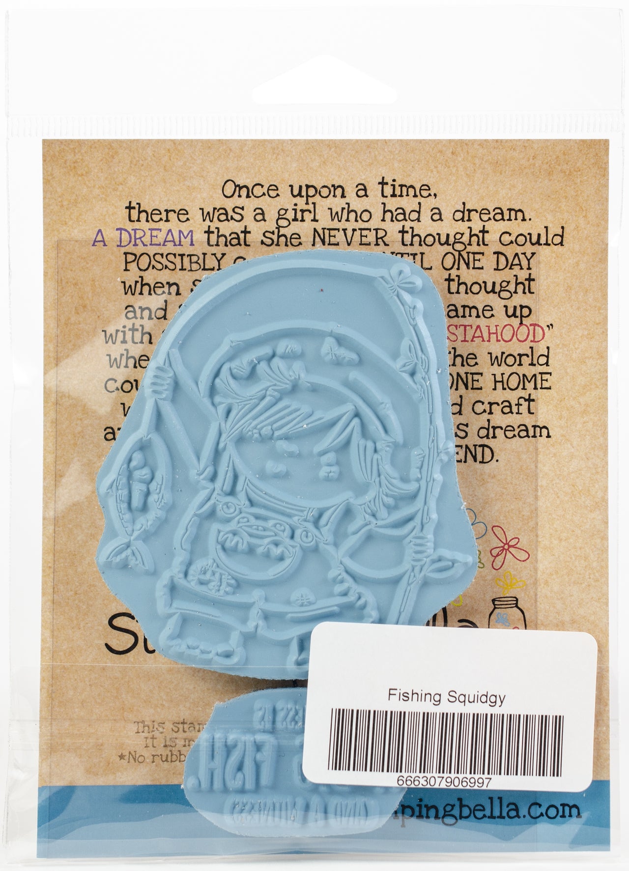 Stamping Bella Cling Stamps - Fishing Squidgy