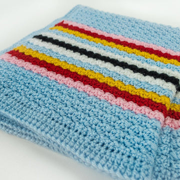 Winter Wonderland Wattle Stitch Crochet Blanket