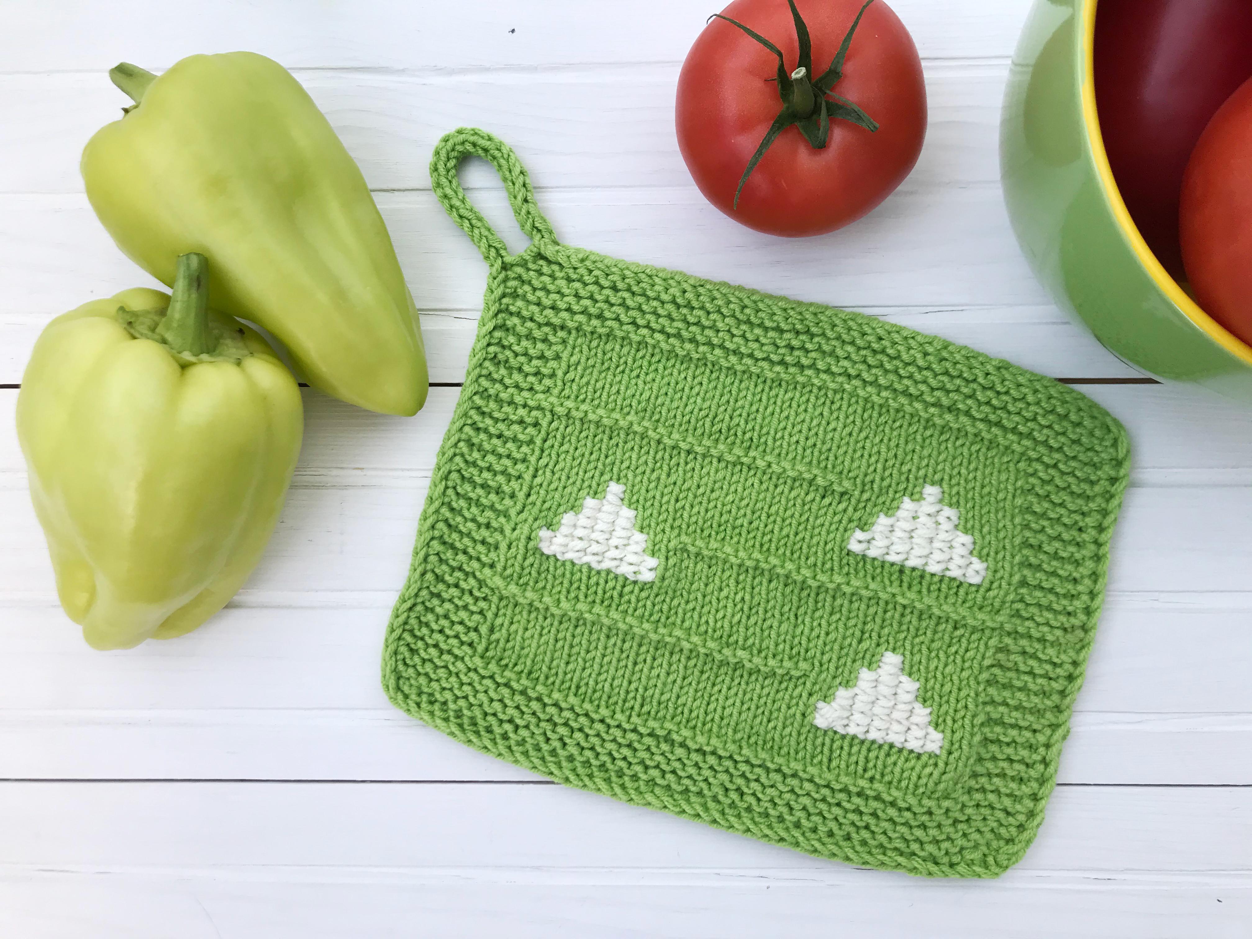 Set of 3 Knitted Dishcloths