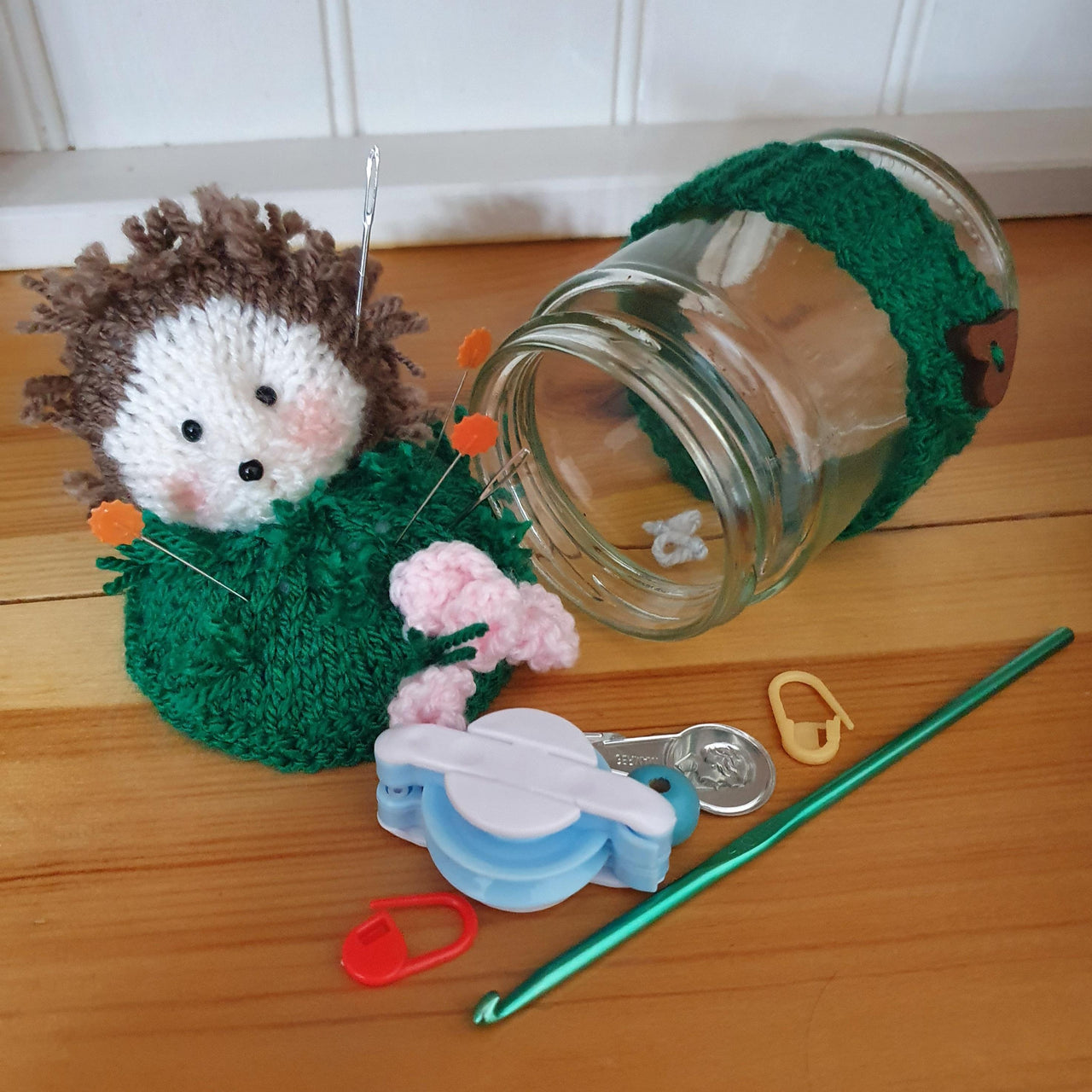 Hedgehog Pin Cushion/Whatnot Jar