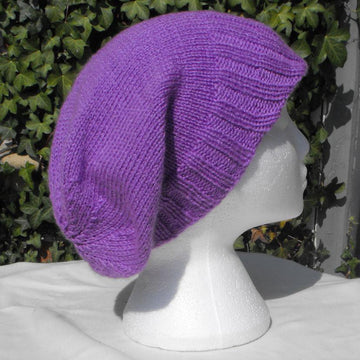 PEAK DK SLOUCH BEANIE HAT KNITTING PATTERN - MADMONKEYKNITS