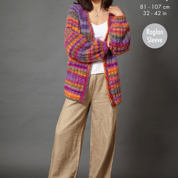 Sweater and Cardigan in King Cole Flair Chunky - 6384 - Leaflet