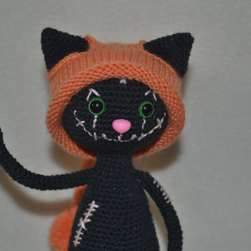 Amigurumi Black cat doll
