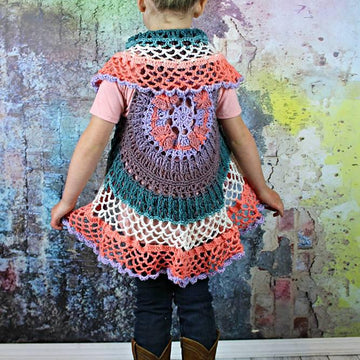 Girls Butterfly Mandala Vest