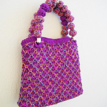Stylish small colorful textured bag