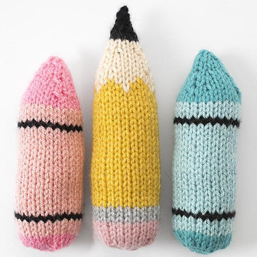 Knit Pencil and Crayon