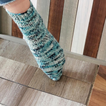 Pebbles on the beach socks