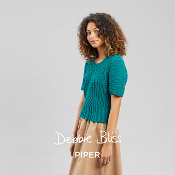 Lois - Top Knitting Pattern For Women in Debbie Bliss Piper