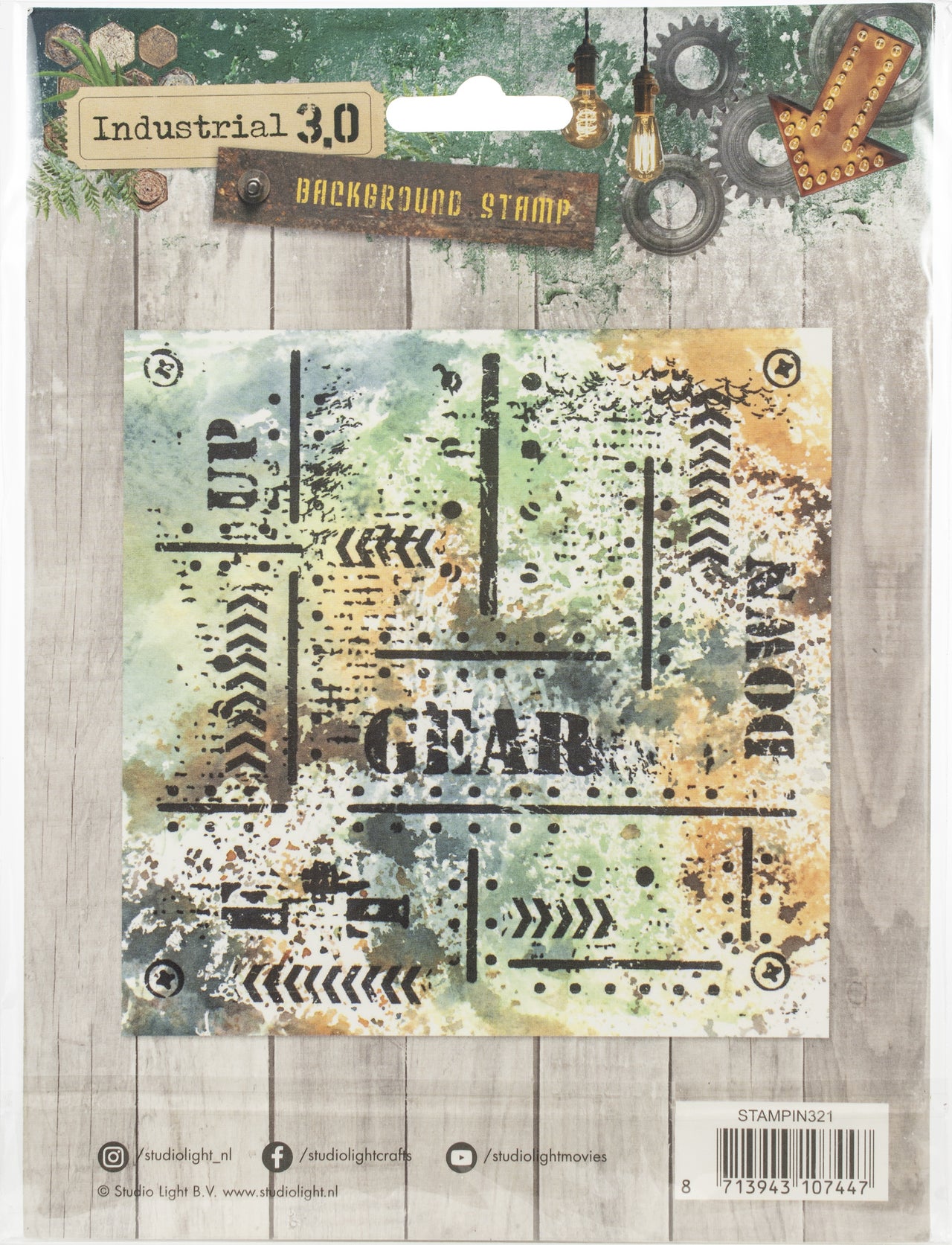 Studio Light Industrial 3.0 Background Stamp - 554011