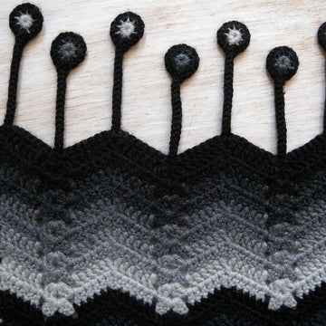 Moon Tide crochet scarf