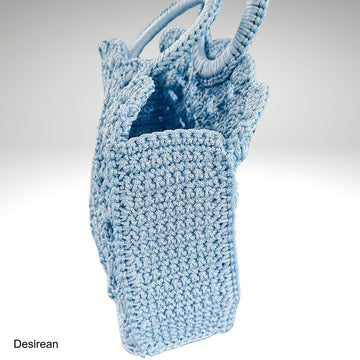 Offset Fan Stitch Crochet Bag
