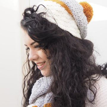 Snow Dipped Slouchie Hat