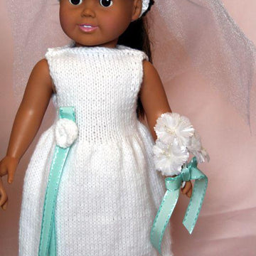 June Country Wedding - Knitting Patterns fit American Girl and other 18-Inch Dolls