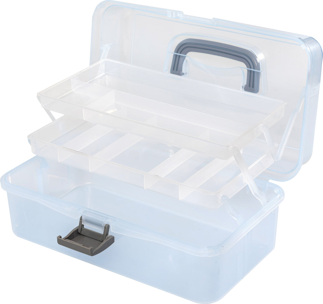 We R Memory Keepers We R Craft Tool Box Translucent Plastic Storage - 11.8"X6.7"X5.5" Case