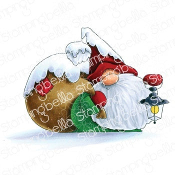 Stamping Bella Cling Stamps - Gnome W/A Lantern