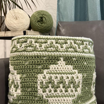 Christmas Overlay Mosaic Crochet blanket