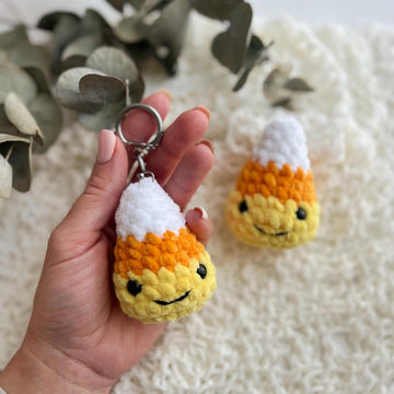 Candy corn keychain