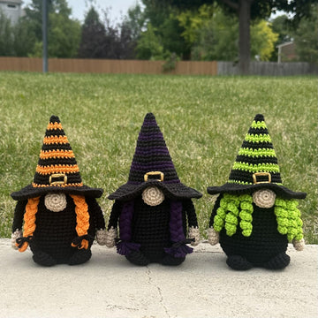 Halloween Witch Gnome Crochet Pattern