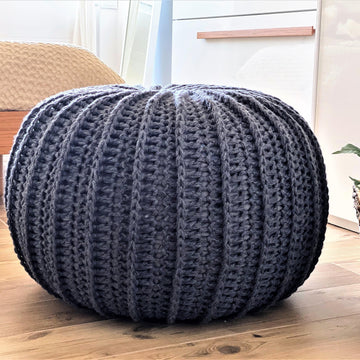 Super Chunky Crochet Pouf
