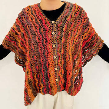 Fall Winter Layering Poncho: 2-in-1 Design