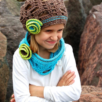 "Diagonal Chevron" Slouch