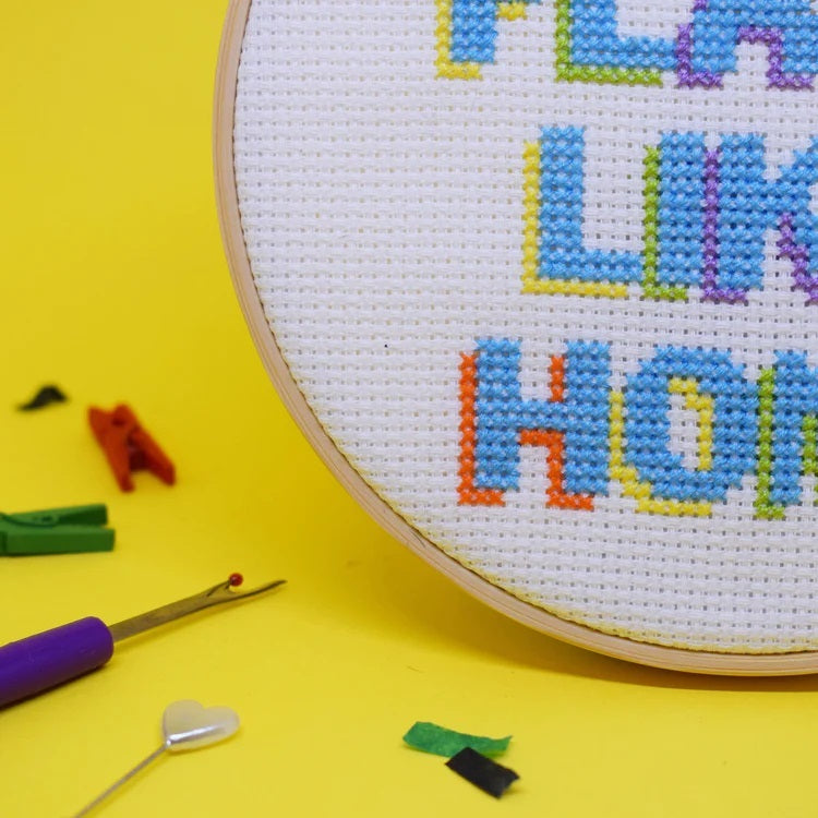 The Make Arcade No Place Like Home Midi Cross Stitch Kit - 5in