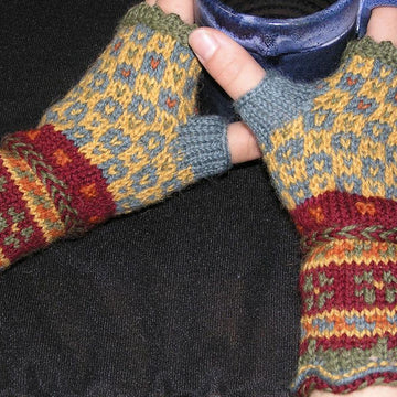 Latvian Fingerless Mitts