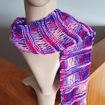 Nerida - 8ply drop loop scarf