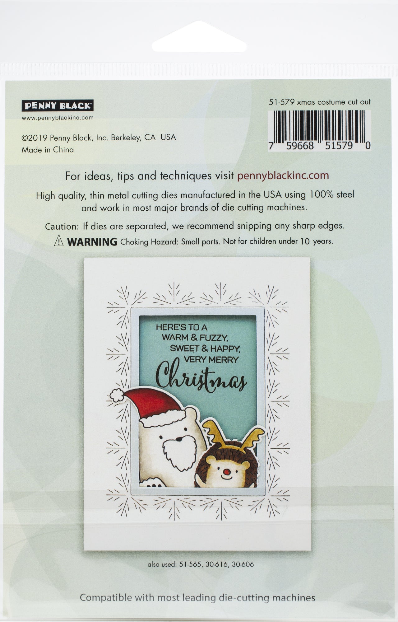 Penny Black Creative Dies - Xmas Costumes Cut Out 3.5"X2.7"