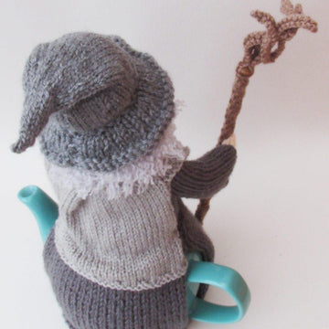 Old Grey Wizard Tea Cosy