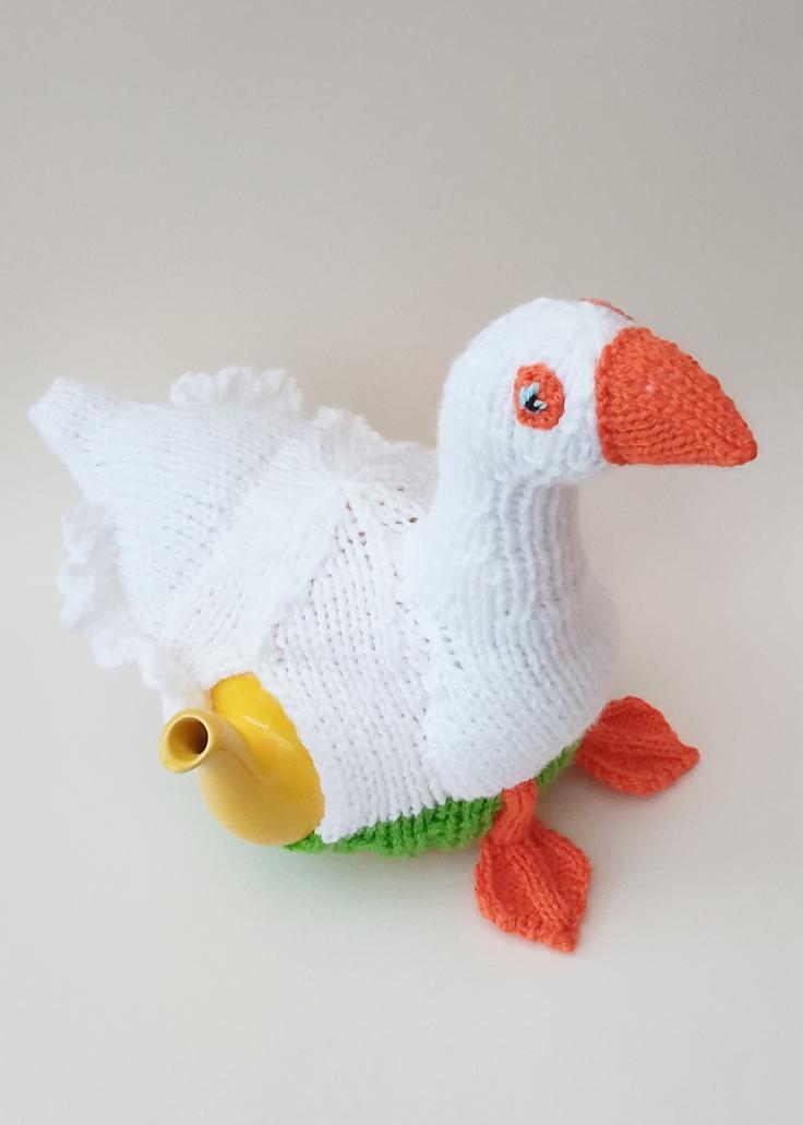 White Embden Goose Tea Cosy