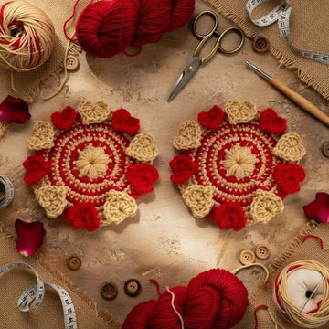 Crochet Heart Coaster Pattern | PDF + Video Tutorial