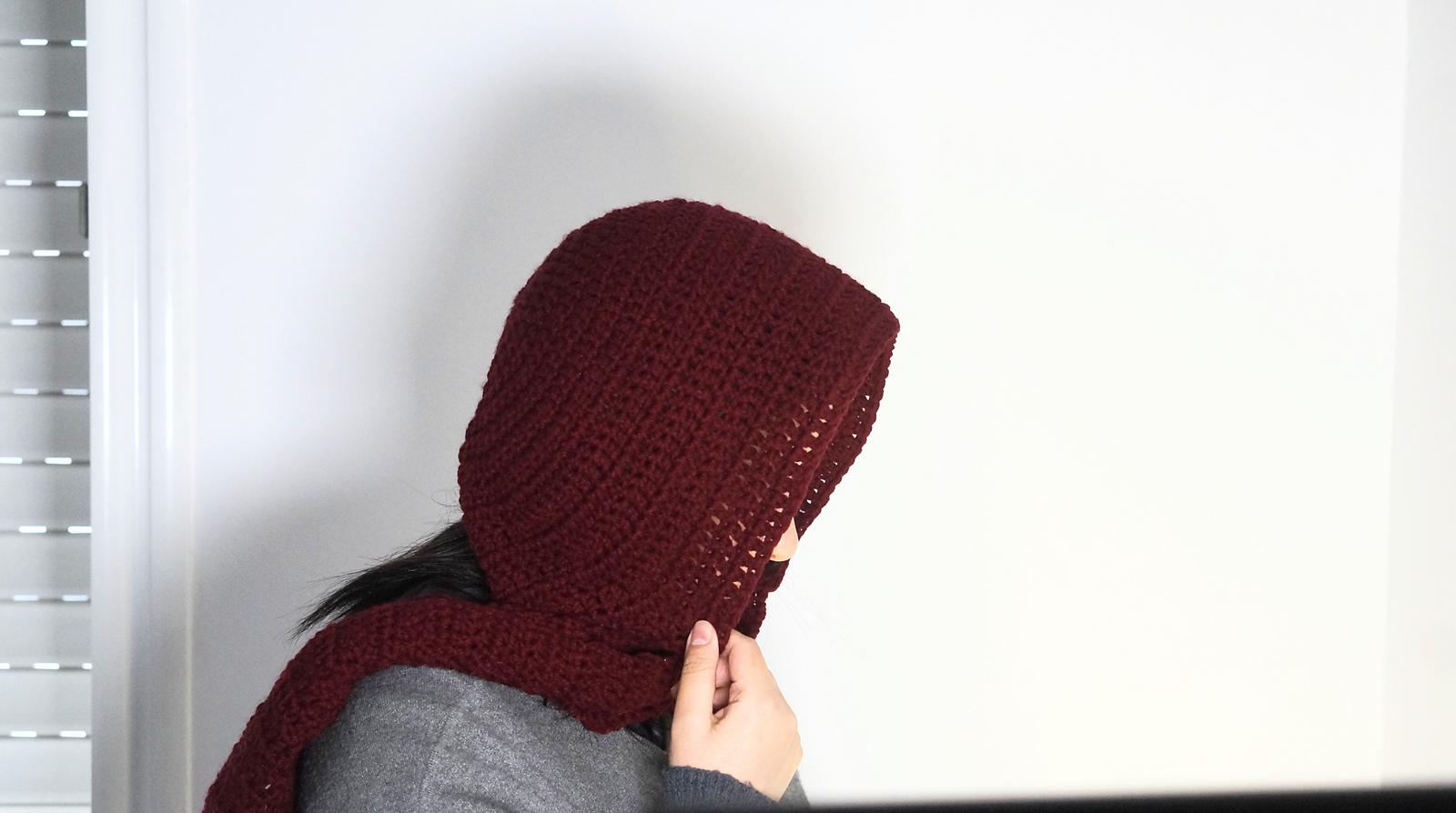 Stylish hooded scarf