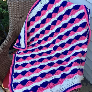 Majestic Waves Afghan