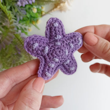 Starfish crochet pattern, amigurumi sea star