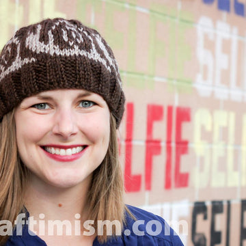 Snail Patterned Knit Hat