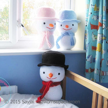 Large snowman Amigurumi Crochet Pattern