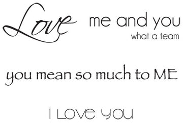 Kaisercraft Mini Clear Stamps 2.25"X3" - Love Words