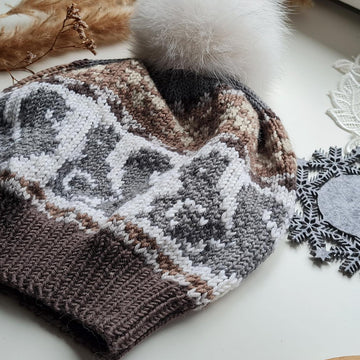 Cozy Squirrel Knit Hat