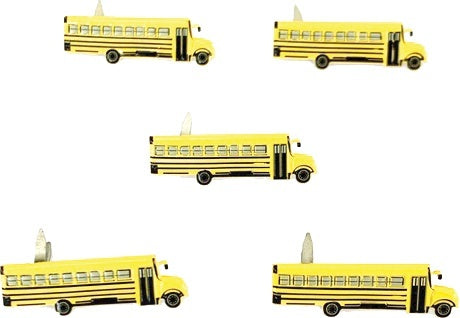 Eyelet Outlet Shape Brads 12/Pkg - School Bus