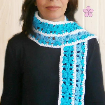 Lacy scarf in 3 colors _ L09