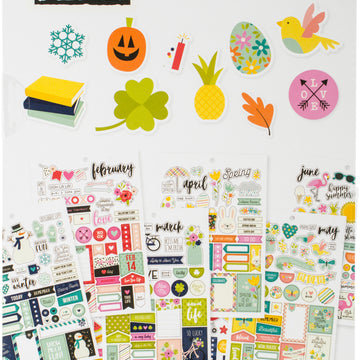 Carpe Diem Planner Essentials A5 Stickers 12/Pkg - Seasons, 543 Stickers