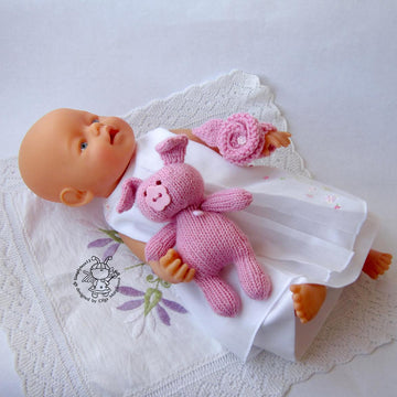 Toy for sleep. Piggy for small babies